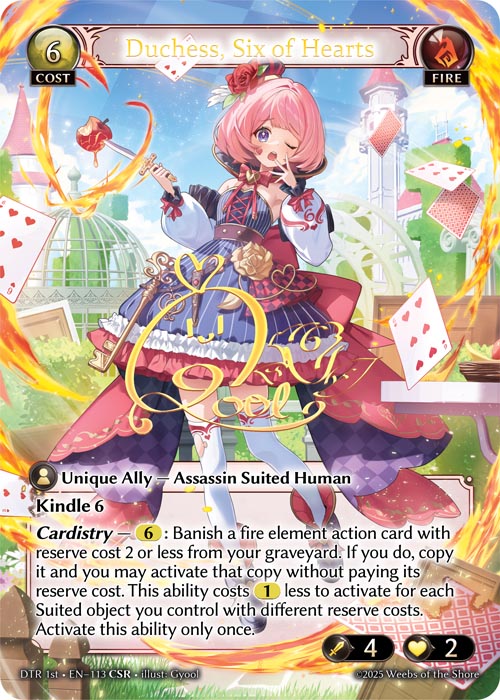 Duchess, Six of Hearts