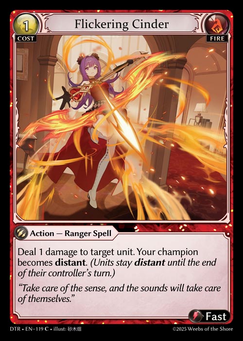 Flickering Cinder