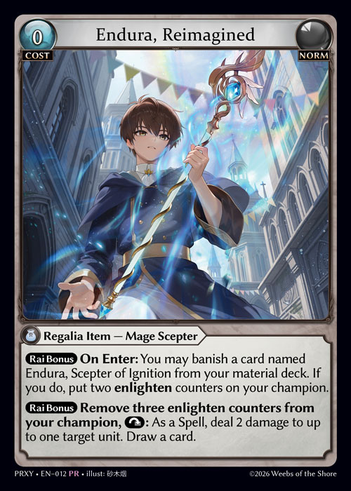Endura, Reimagined