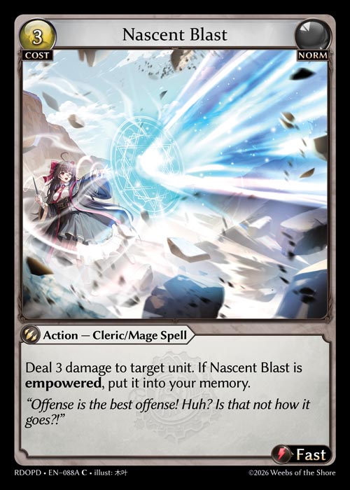 Nascent Blast