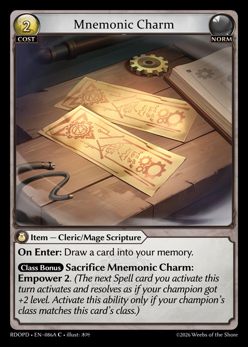 Mnemonic Charm
