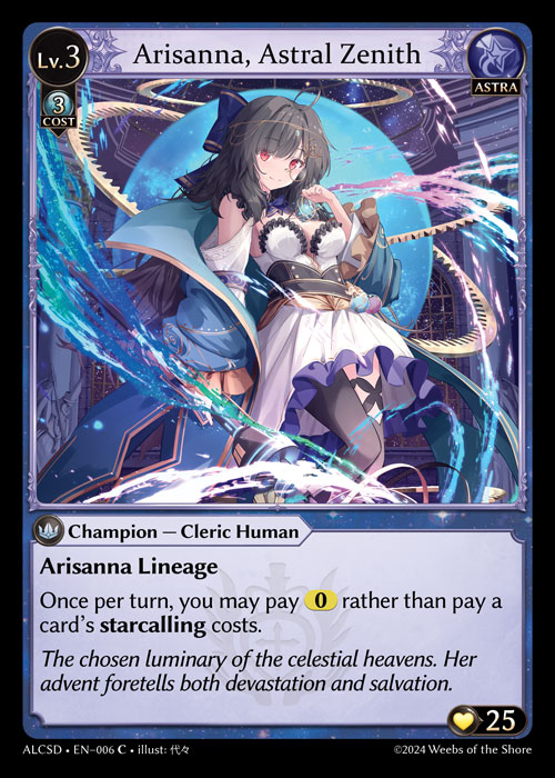 Arisanna, Astral Zenith