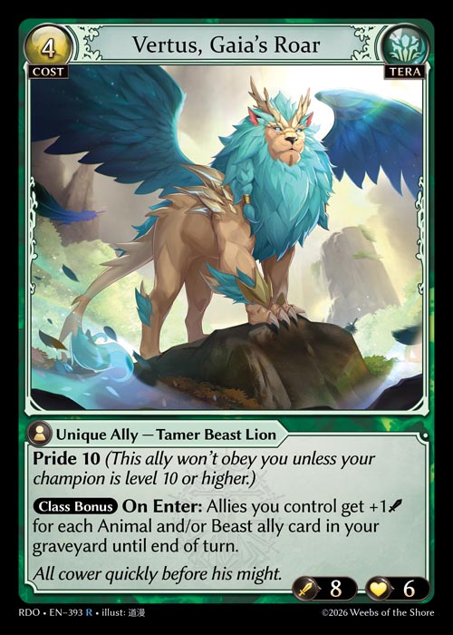 Vertus, Gaia's Roar
