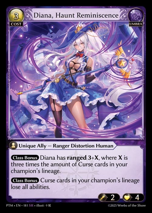 Diana, Haunt Reminiscence