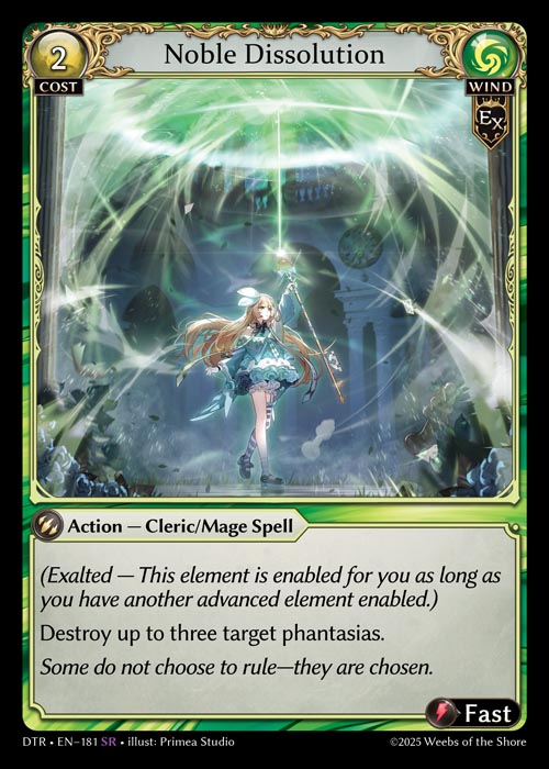 Noble Dissolution