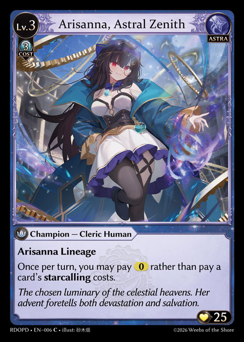 Arisanna, Astral Zenith