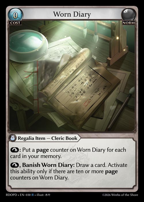 Worn Diary