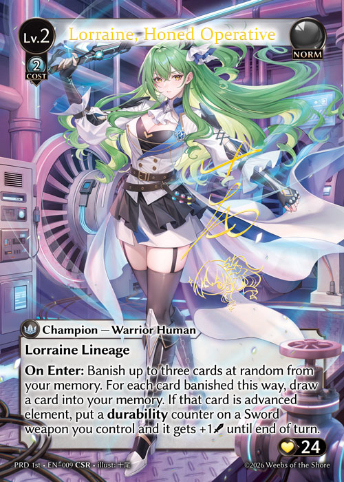 Lorraine, Honed Operative